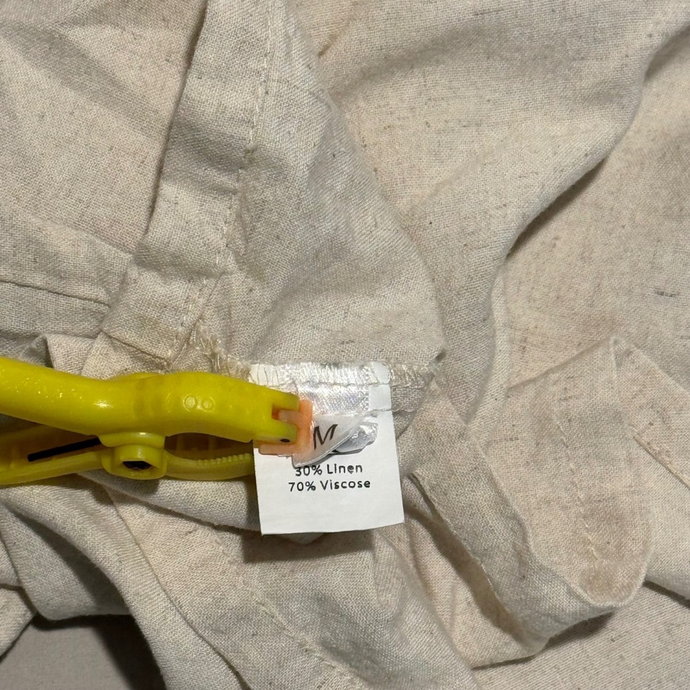 Unbranded Women's Cream Colored Linen/Viscose Tank Size Medium - Picture 3 of 3